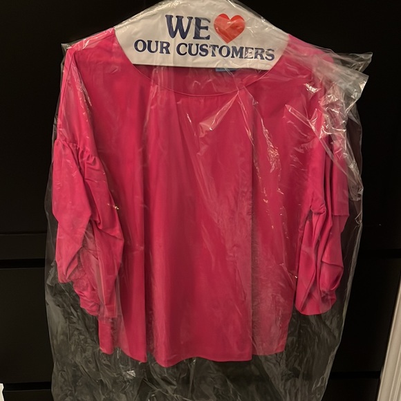 Halogen - BLOUSON SLEEVE WOVEN TOP - Picture 6 of 7